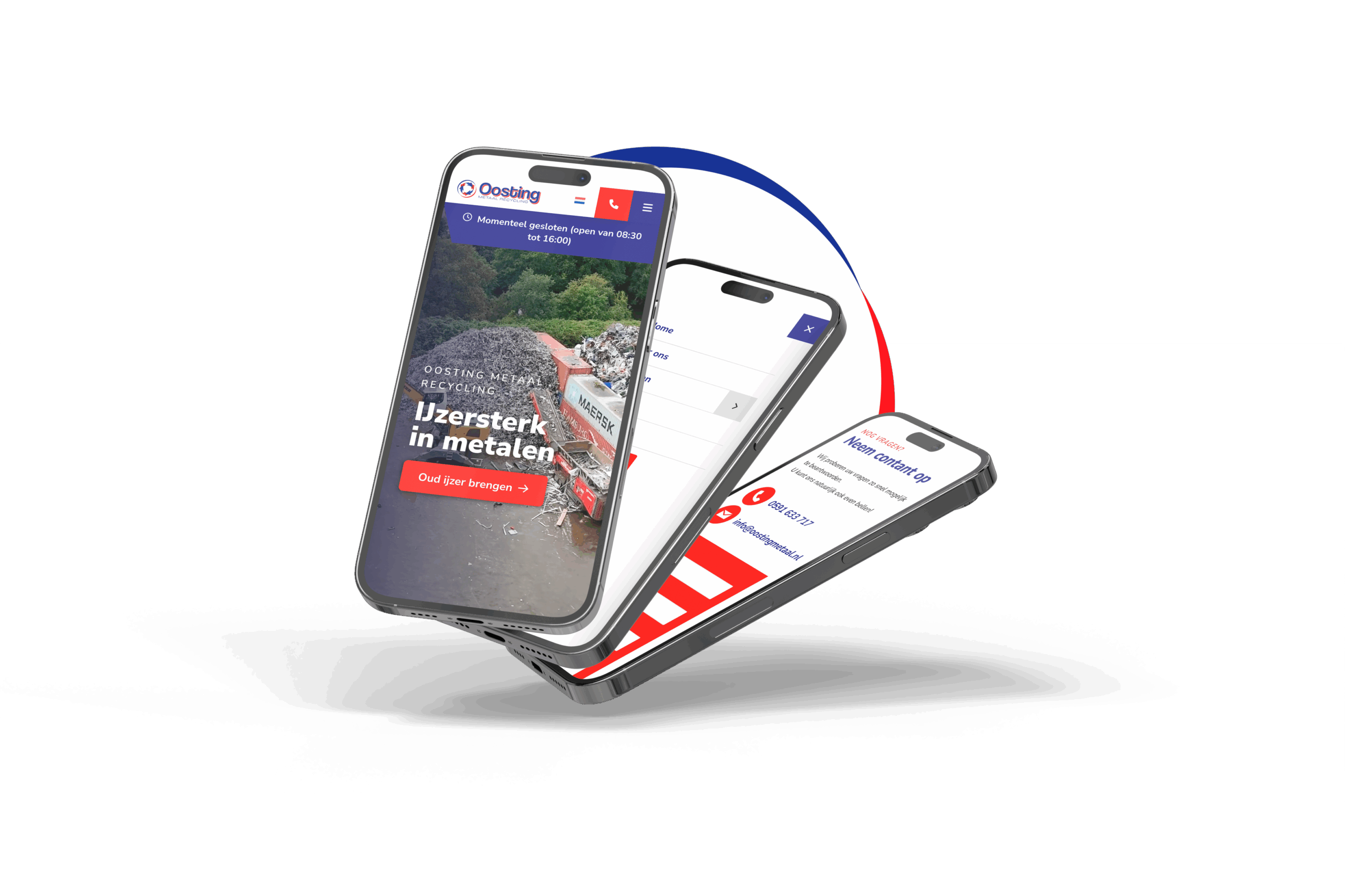 Oosting - mobiele weergave