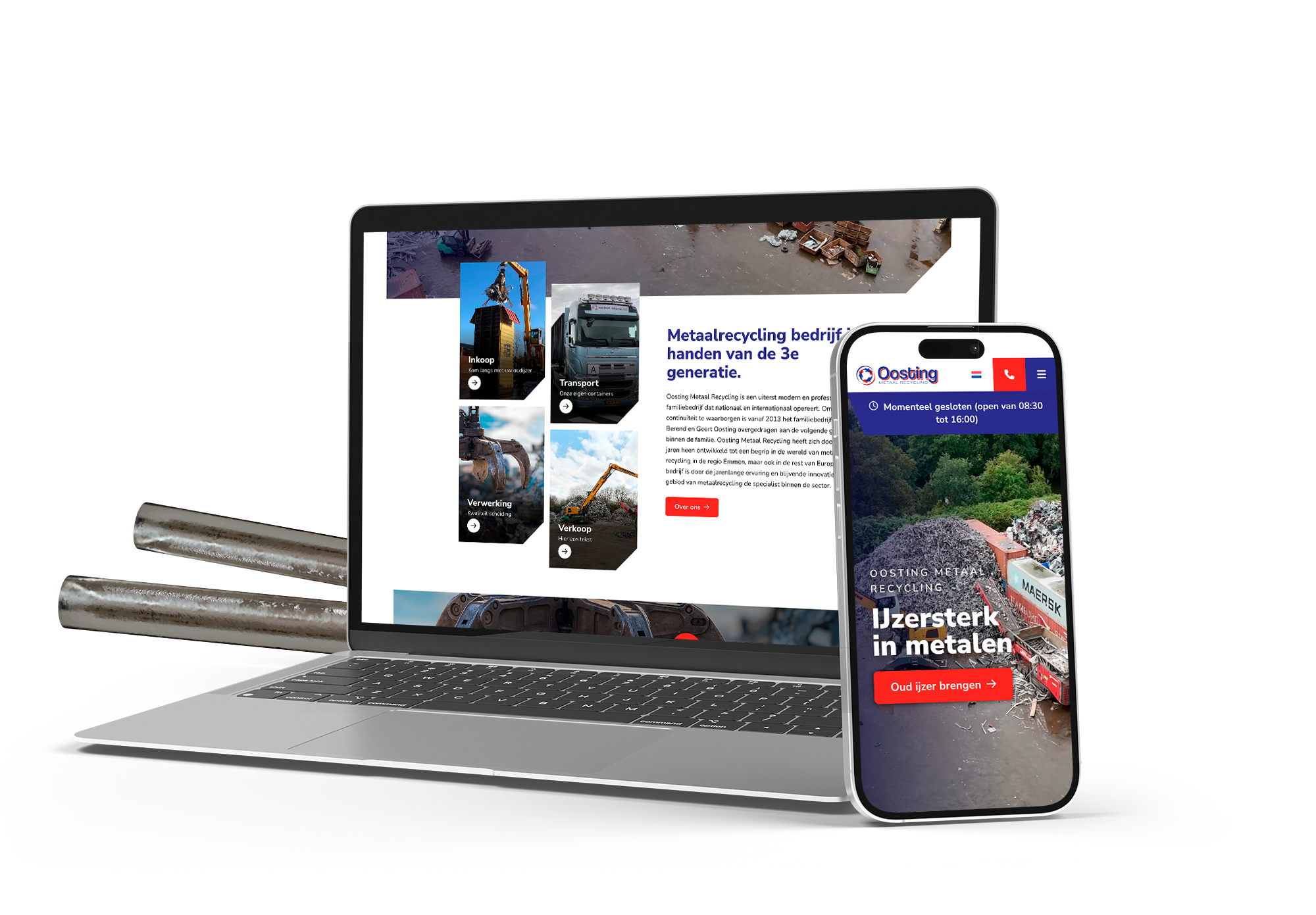 Oosting website eindresultaat