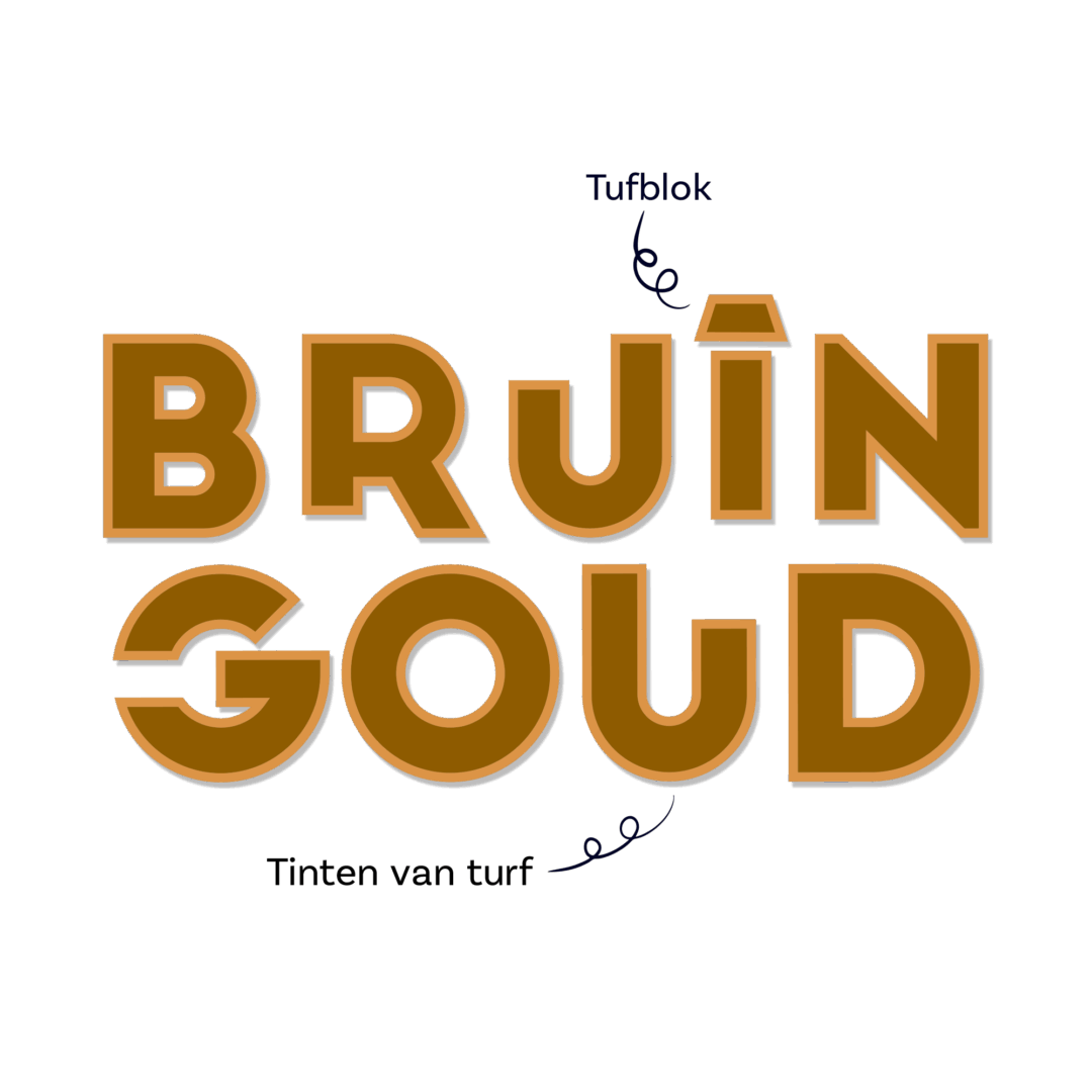 Bruin Goud logo ontwerp