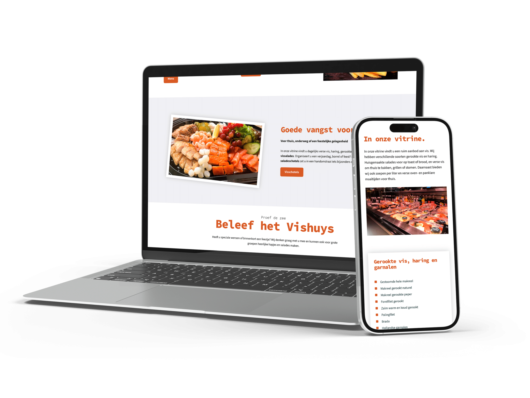 Website van Vishuys Emmen