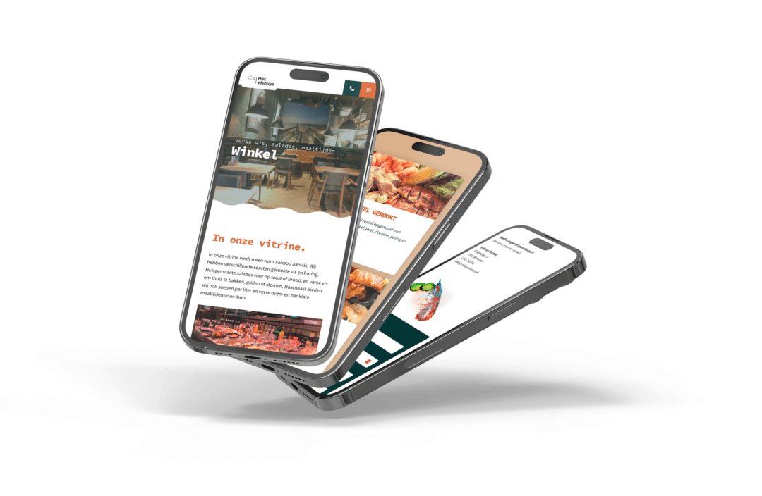 Mobiele website van Vishys Emmen
